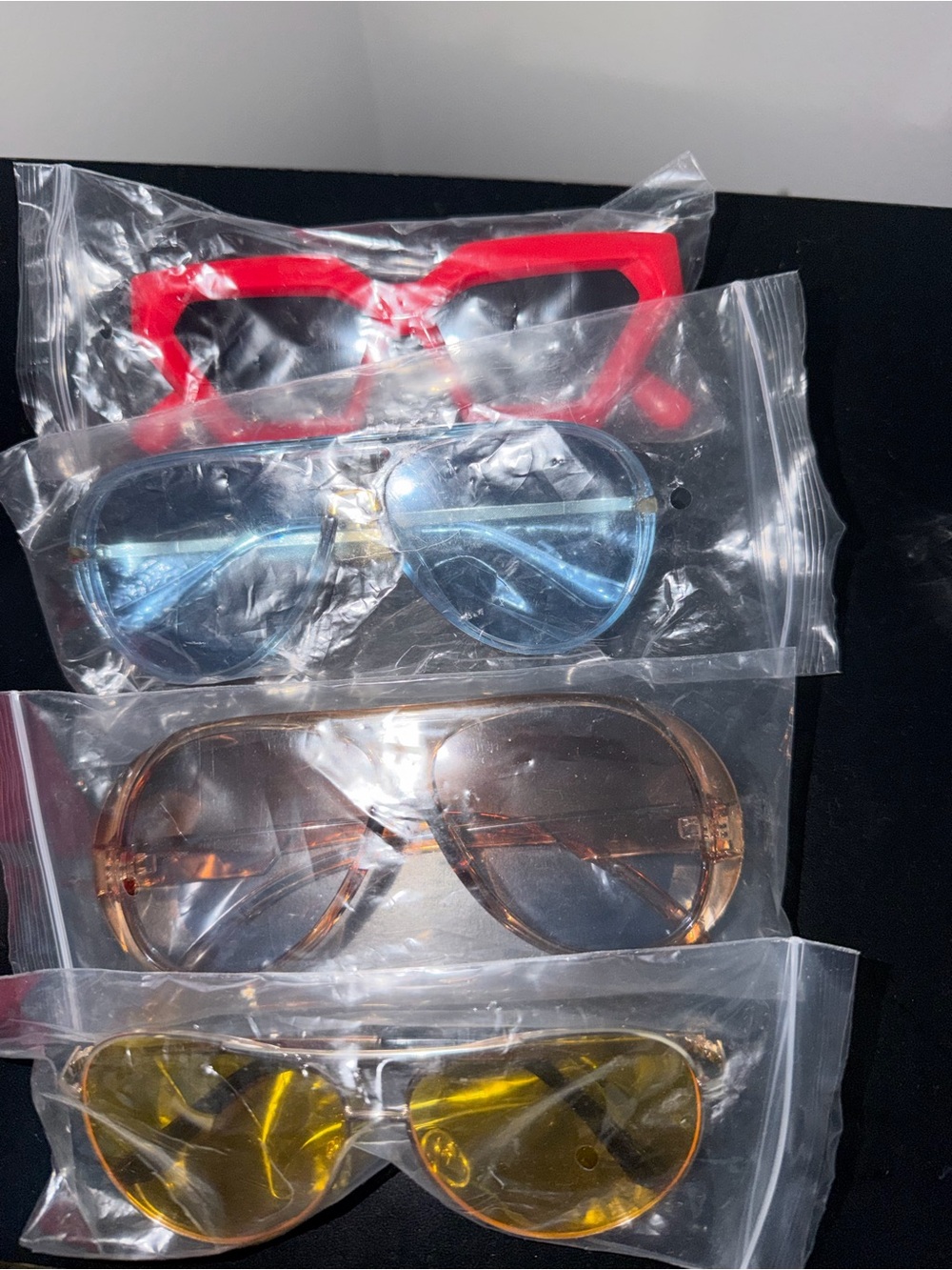 Kids Sunglasses Pack - Red, Blue, Brown, Yellow Frames